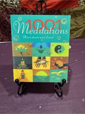George 1001 Meditations — Teal and Multicolor Illustrated Cover